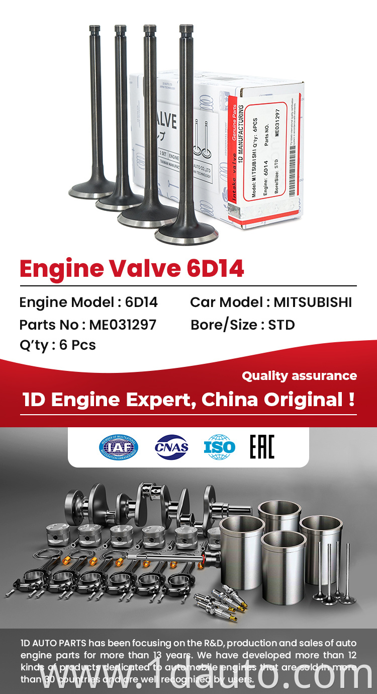 MITSUBISHI 6D14 Engine Valves 